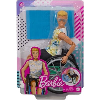 Mattel GWX93 Ken na wózku inwalidzkim