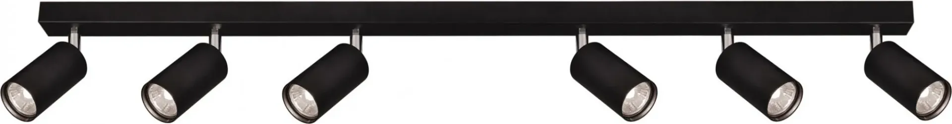 Czarna lampa sufitowa reflektory spot - S158-Alekiv