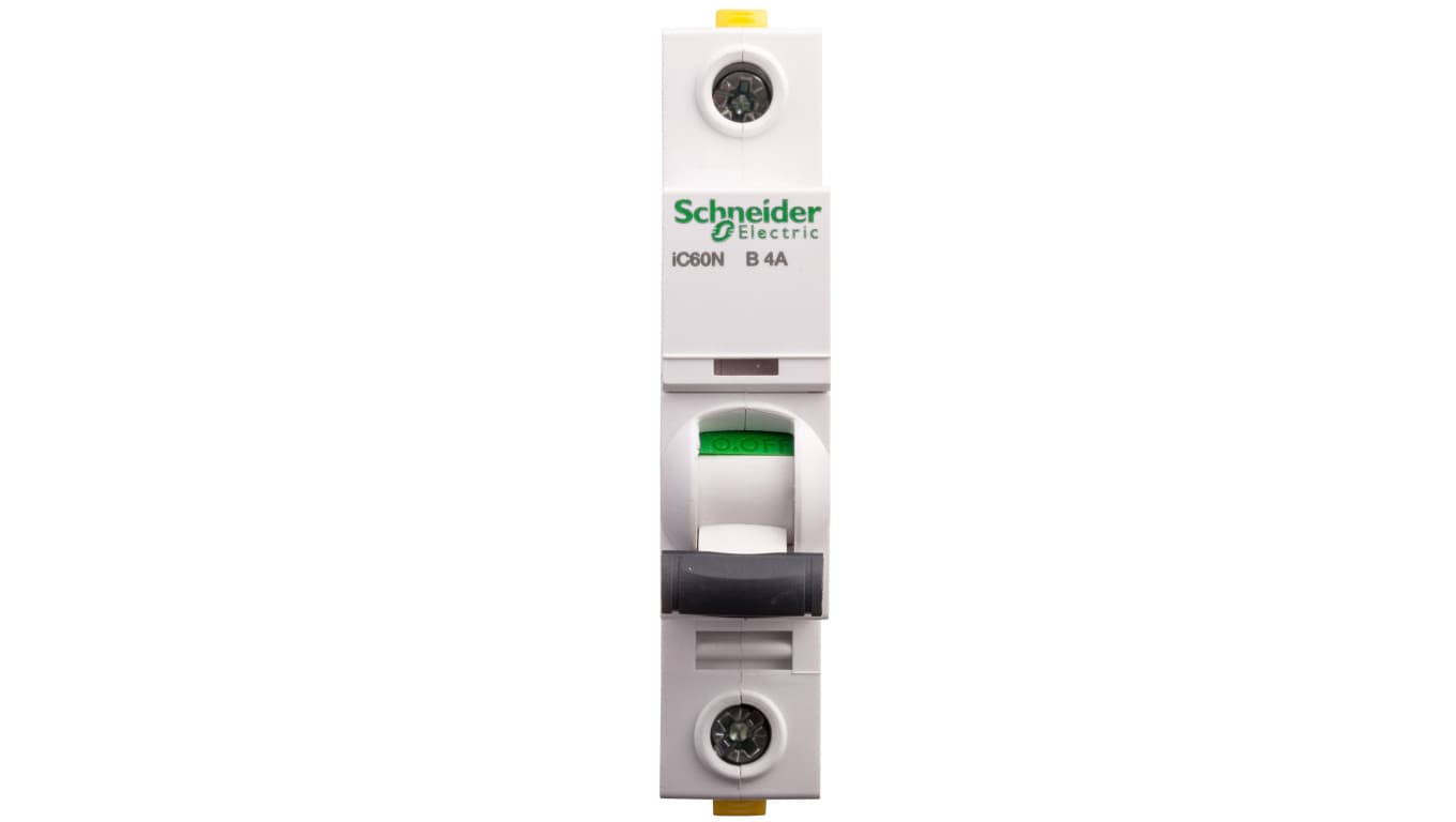 Schneider Electric Wyłącznik nadprądowy jednobiegunowy B AC 4A iC60N A9F03104