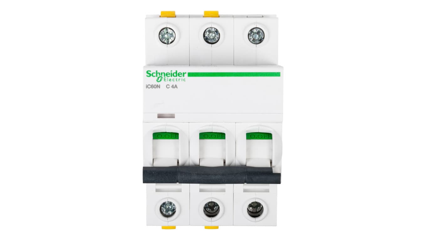 Schneider Electric Wyłącznik nadprądowy trójbiegunowy C 4A iC60N A9F04304