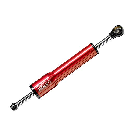 Cilindro amortiguador de dirección Bitubo color Rojo L.231mm