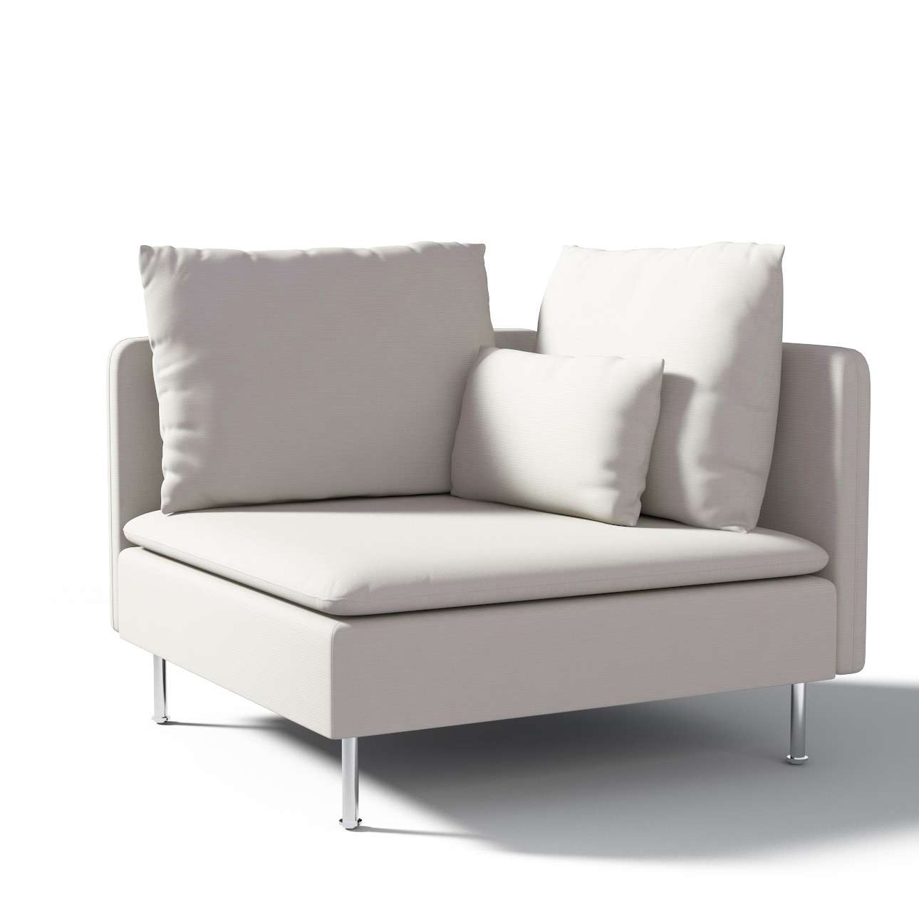 Dekoria Pokrowiec na sekcję narożną Söderhamn Sliver jasnoszary) sekcja narożna Söderhamn Cotton Panama 1008-702-31