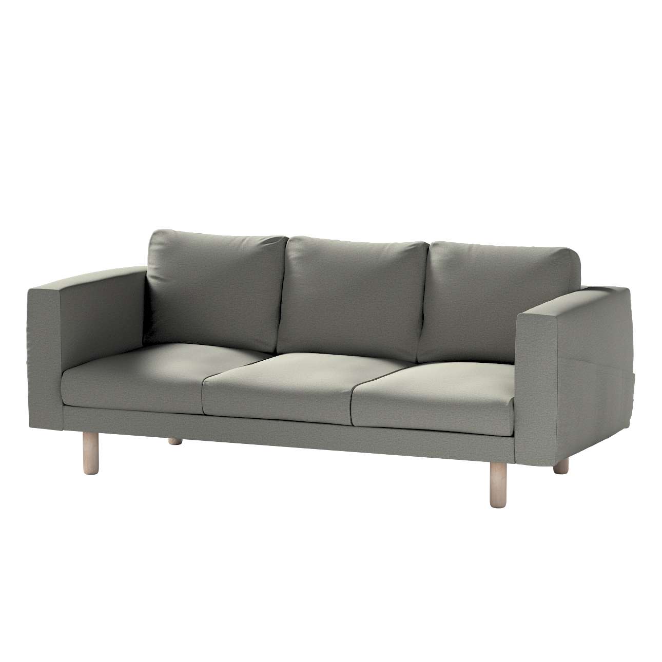Dekoria pl pl Pokrowiec na sofę Norsborg 3-osobową szary 213 x 88 x 85 cm Etna 1022-161-25