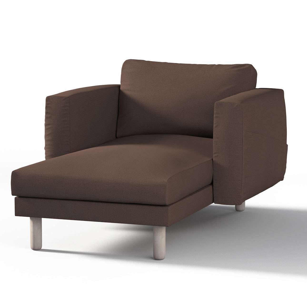 Dekoria pl pl Pokrowiec na szezlong Norsborg z podłokietnikami brązowy 110 x 157 x 85 cm Etna 1023-705-08