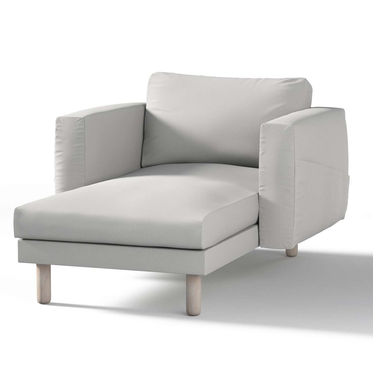 Dekoria pl pl Pokrowiec na szezlong Norsborg z podłokietnikami jasny popiel 110 x 157 x 85 cm Etna 1023-705-90