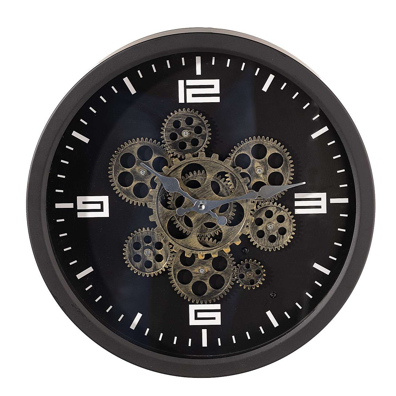 Zegar ścienny, Bigtime, czarny, 38 cm