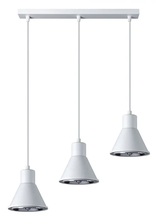 Biała lampa wisząca nad stół punktowa - 4X S171 A0-D76