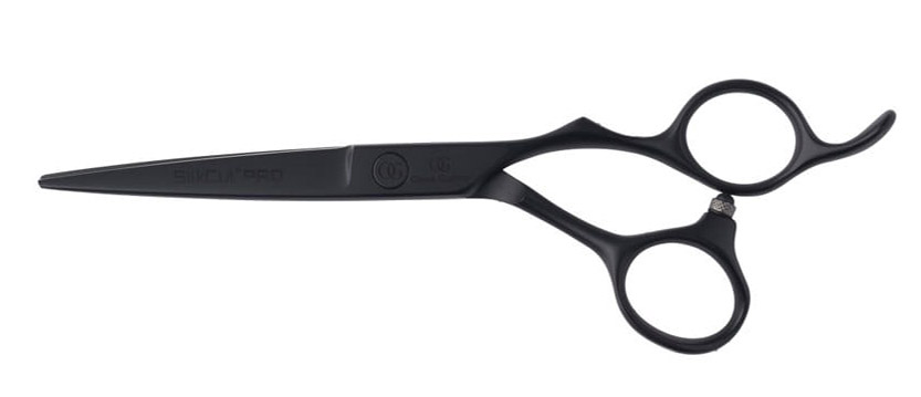 Olivia Garden Silkcut Pro Black Matt, nożyczki fryzjerskie 5.75