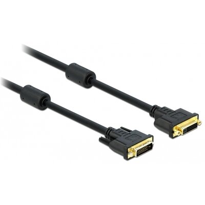 Delock Przedłużacz DVI DVI-D (24+1) 1m dual link