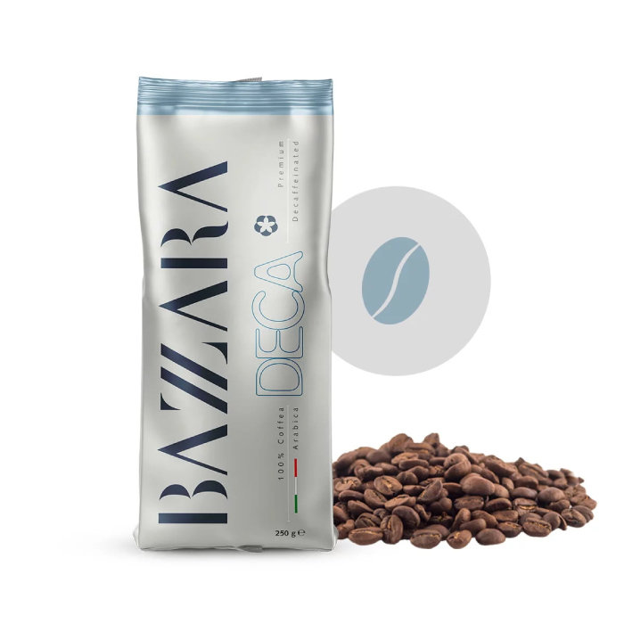 Bazzara Kawa ziarnista Espresso Deca Brasil Santos 250g 8026028003436