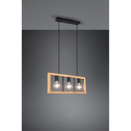 Trio Agra lampa wisząca 3-punktowa czarna 313800332 313800332