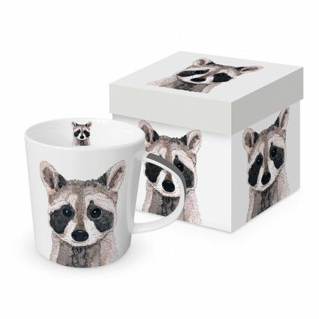 DUŻY KUBEK PORCELANOWY Szop pracz Racoon