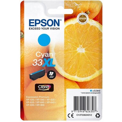 Epson Tusz Stylus T33XL T3362 Cyan 8,9ml