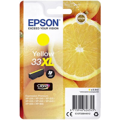 Epson oryginalny atrament T33XL [C13T33644012] yellow