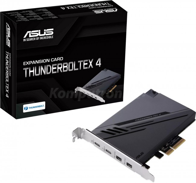 Asus Kontroler PCIe 3.0 x4 2x Thunderbolt 4 ThunderboltEX 4 90MC09P0-M0EAY0 90MC09P0-M0EAY0