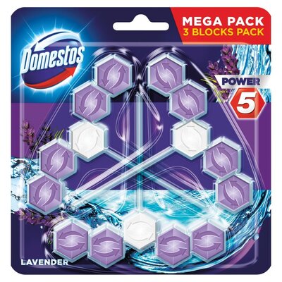 Unilever UNILEV DOMESTOS KOSTKA POWER5 TRIO LAVEND