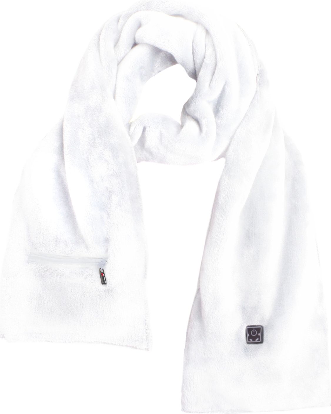 Glovii Ogrzewany szalik, Uniwersalny, biały GA1W