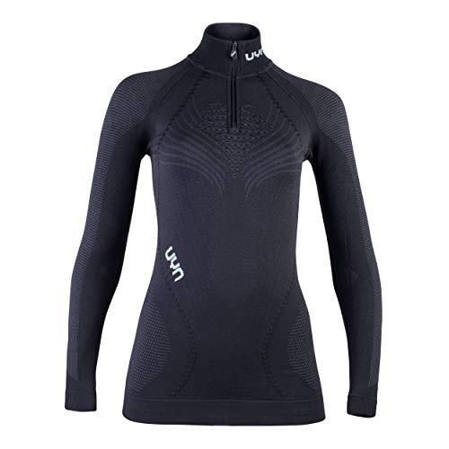 UYN UYN damska koszulka AMBITYON UW LG_SL Zip UP Turtle Neck podkoszulek, Blackboard/Anthracite/White, XS U100140B472XS