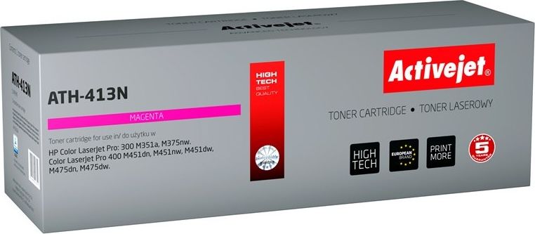 Toner Activejet Activejet Toner Activejet ATH-413N zamiennik HP 305A CE413A; Supreme; 2600 stron; czerwony