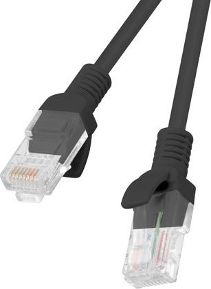 Lanberg Lanberg Patchcord UTP Lanberg PCU5-10CC-0200-BK RJ45 - RJ45 ; 2m; UTP; kat. 5e; kolor czarny