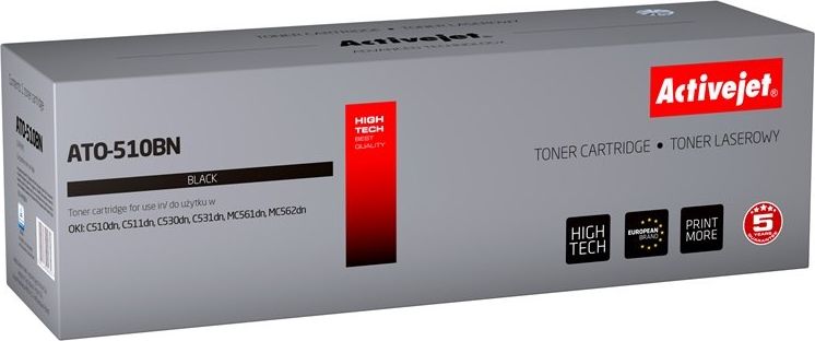 Toner Activejet Activejet Toner Activejet ATO-510BN zamiennik OKI 44469804; Supreme; 5000 stron; czarny
