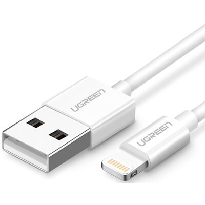 UGREEN Kabel 20730 (USB 2.0 M - Lightning M; 2m; kolor biały) 2_223256
