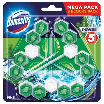 Domestos KOSTKA TRIO POWER5 PINE 3X55G 9210045