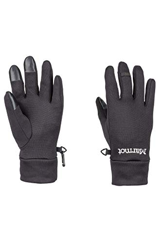 Marmot Wm's Power Str Connect Glove damskie rękawiczki polarowe, wiatroszczelne, wodoodporne, z funkcją obsługi ekranu dotykowego, czarne, M 12960-001-Medium