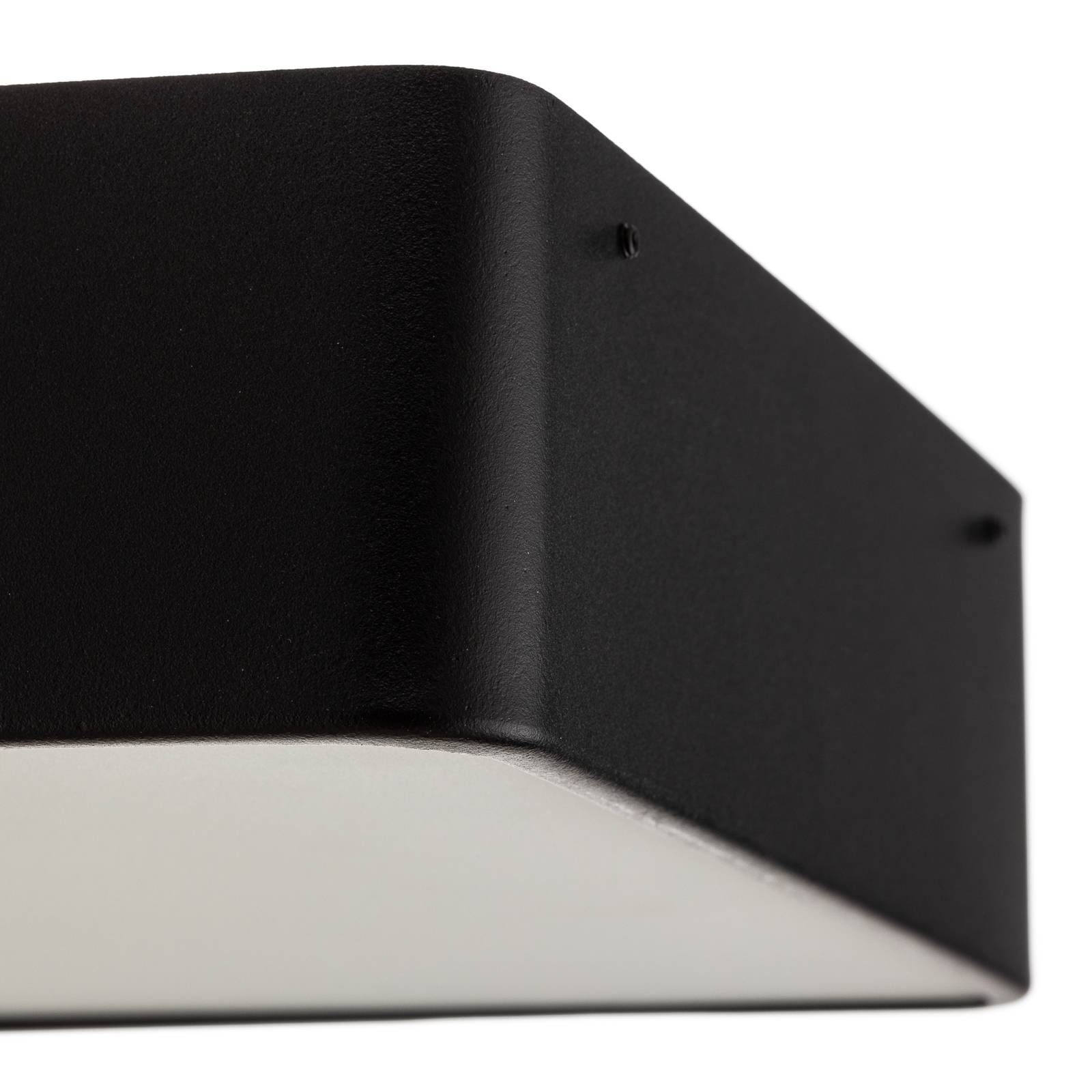 Lampa sufitowa Oro ze stali i szkła, czarna, 25cm