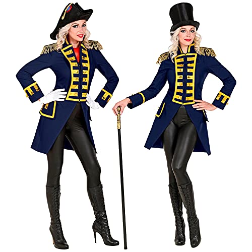 Widmann 48794 48794-niebieski mundur garde, rajd, marynarka, płaszcz, dyrektor cyrku, kostium, karnawał, impreza tematyczna, damska, wielokolorowa, XL