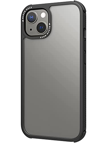 Black Rock - Wytrzymałe przezroczyste etui pasuje do Apple iPhone 13 I etui na telefon komórkowy, przezroczyste, przezroczyste (czarne)