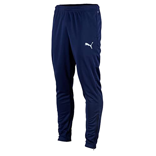 PUMA Puma Chłopięce teamRISE spodnie treningowe Poly J spodnie do joggingu, czarne białe, 116 657391