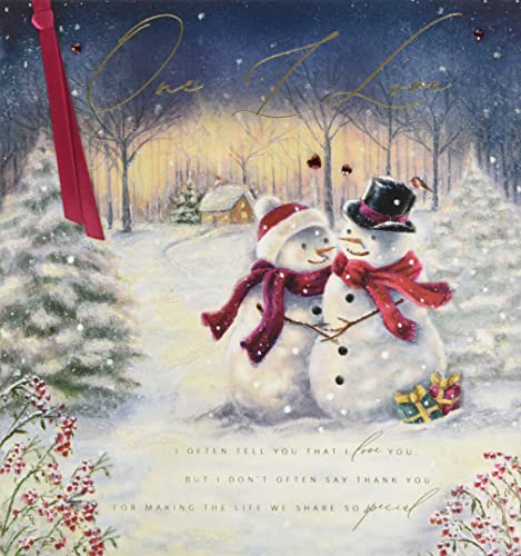 Clintons Clintons: Snow para sceneria leśna One I Love Boże Narodzenie karta 1169115