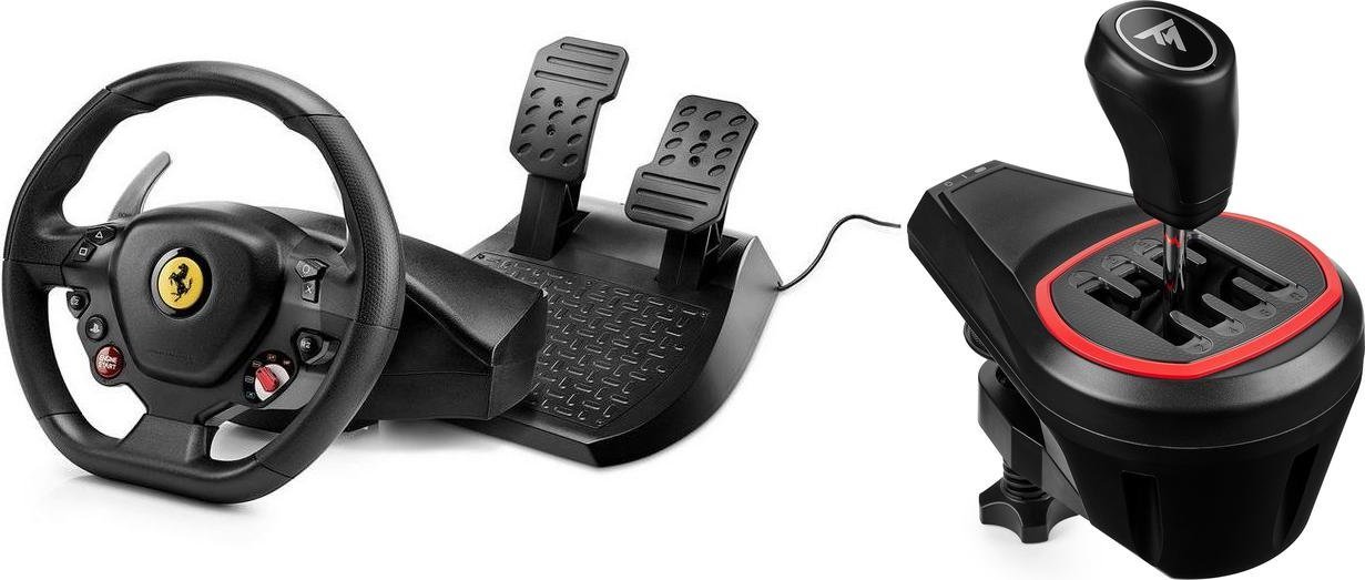Kierownica Thrustmaster T80 Ferrari 488 GTB Edition 4160672 + Lewarek TH8S 4060256