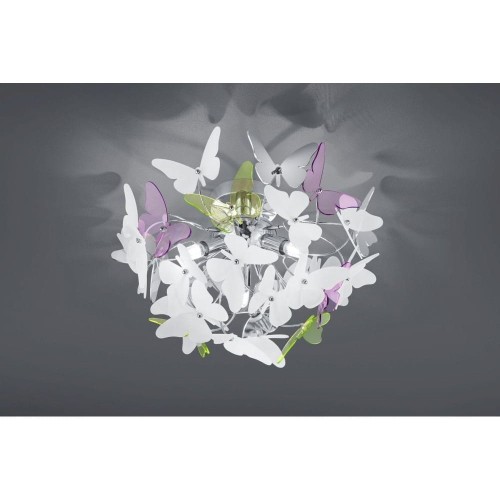 Reality Leuchten Reality lampy lampa wisząca, akryl, G9, 28 W, chrom, 50 x 50 x 150 cm R60213017 Butterfly