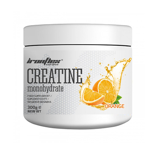 IRONFLEX Creatine Monohydrate - 300g - Monohydrat Kreatyny - Orange - Kreatyny