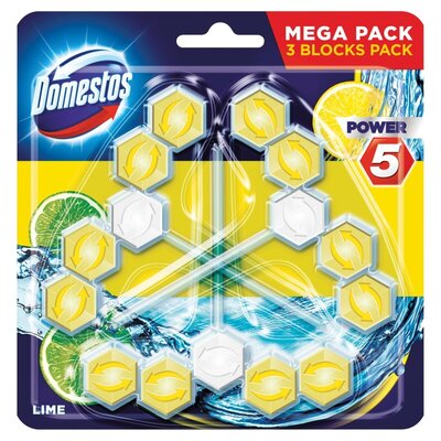 Domestos KOSTKA TRIO POWER5 LIME 3X55G 9210054