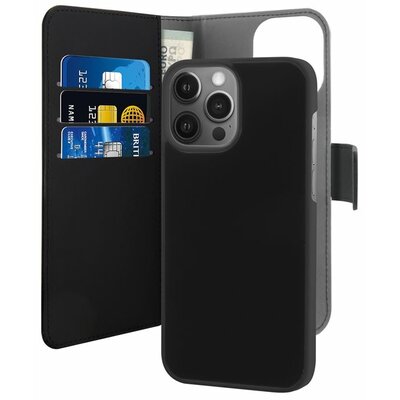 PURO Etui Wallet Detachable 2w1 do Apple iPhone 13 Pro Max Czarny