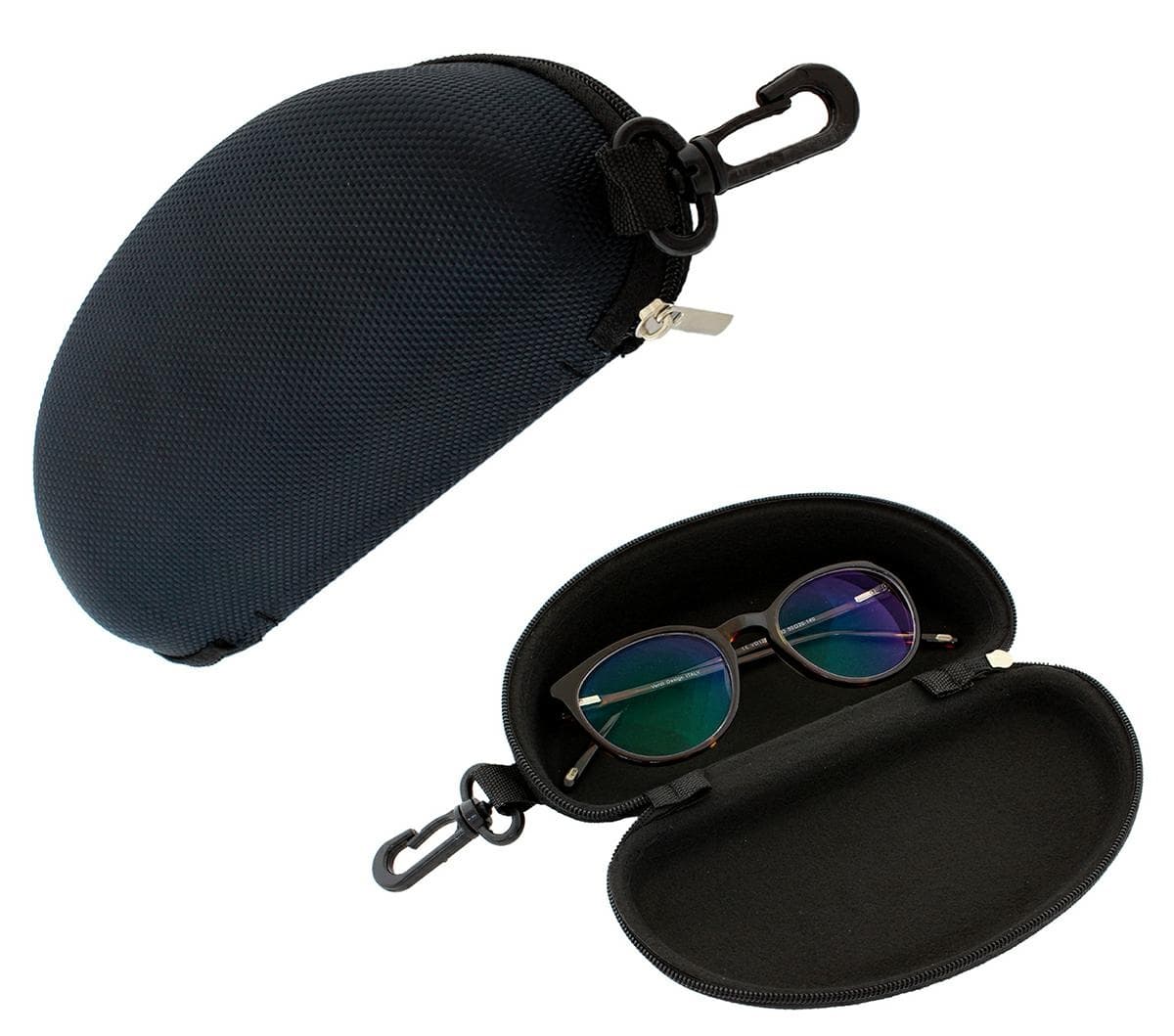 AG177C Twarde etui na okulary czarne