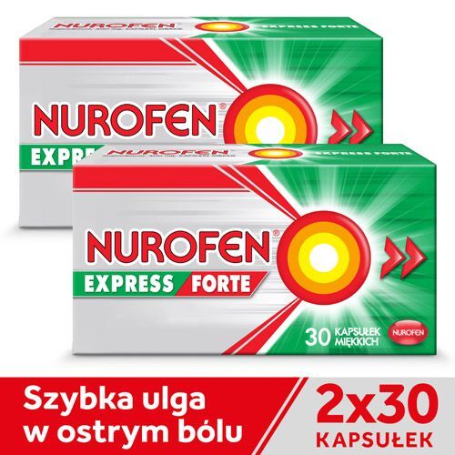RECKITT BENCKISER (POLAND) S.A. Nurofen Express Forte 400 mg 2 x 30 kapsułek