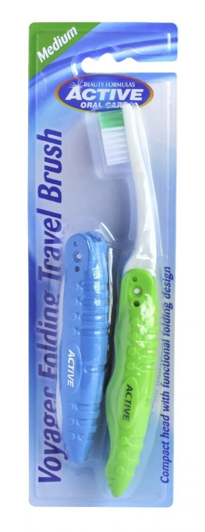 Beauty Formulas Active Oral Care Szczoteczka podróżna średnia 1 op.-2szt