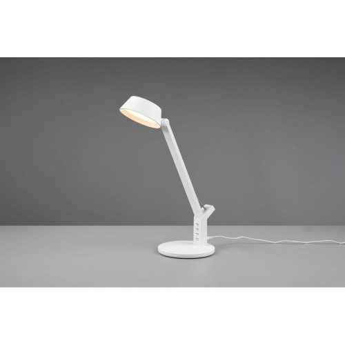 Trio Ava LED lampka biurkowa z portem USB biała 523090131