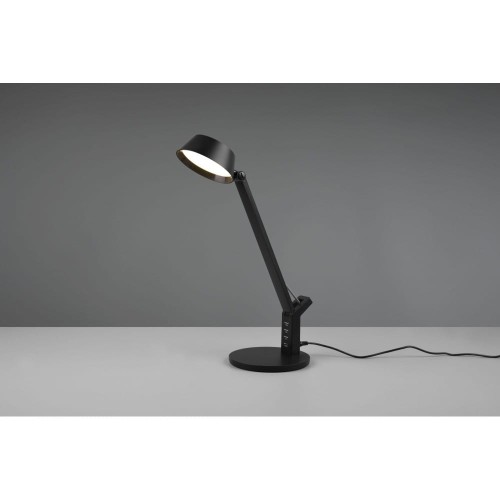 Trio Ava LED lampka biurkowa z portem USB czarna 523090132 523090132