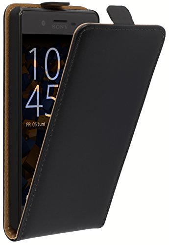 mumbi etui z klapką kompatybilne z Sony Xperia X Performance etui na telefon komórkowy Case Wallet, czarne