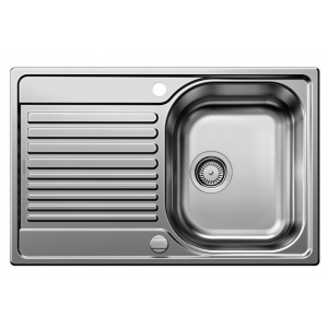 Blanco Zlew TIPO 45S Compact Stal matowa z korkiem auto 514104