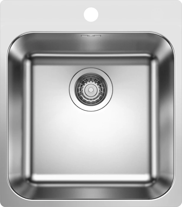 Blanco Zlew SUPRA 400-IF/A stal szczotkowana INOX korek MANUAL) 526352) 526352