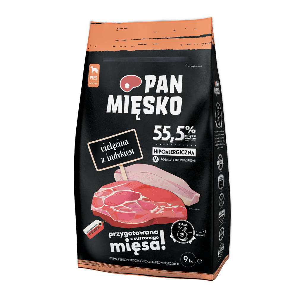 Pan Mięsko Cielęcina z indykiem M 20kg