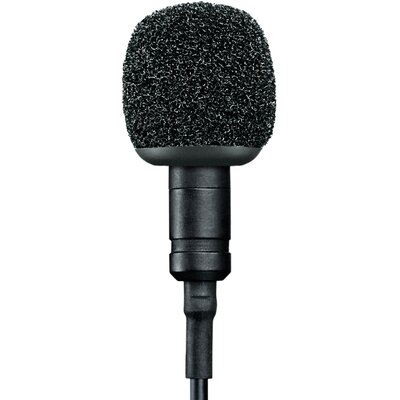 Shure MVL-3,5 mm przypinany mikrofon kondensatorowy lavalier z wejściem jack 3,5 mm do mobilnego nagrywania za pomocą smartfona lub tabletu MVL-3.5MM