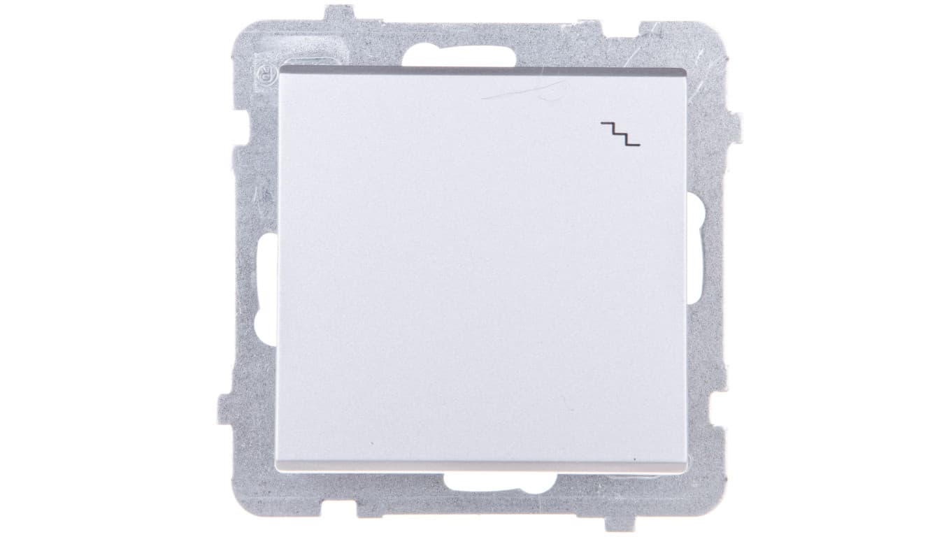 Berker schodowy, Ospel SONATA ŁP-3R/m/38, bez ramki, kolor srebrny mat