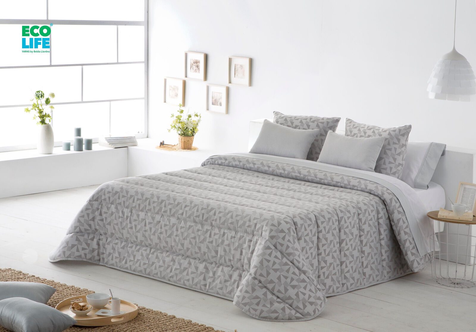 JVR Tejidos Narzuta Abstract Gris